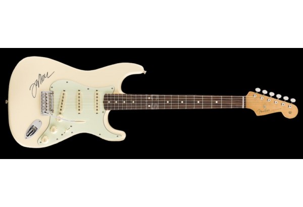 Jeff Beck Fender Stratocaster Guitar gespielt und signiert