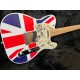 Oasis Gallagher Union Jack Style Custom Fender Gitarre signiert