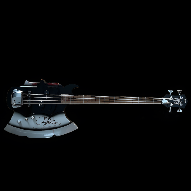 Signierter Gene Simmons Bass – Original Autogramm & KISS Sammlerstück