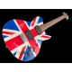 Def Leppard Signature Custom Union Jack Washburn Gitarre signiert