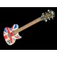 Def Leppard Signature Custom Union Jack Washburn Gitarre signiert