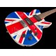 Def Leppard Signature Custom Union Jack Washburn Guitar signed