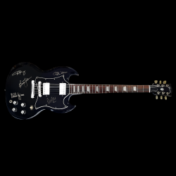 Signed Vintage Gibson Guitar by AC/DC – Authentic Collectible 2003 Tour