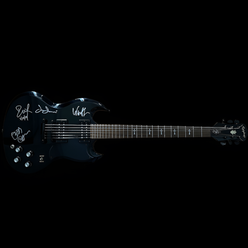 Black Sabbath Autographs- Authentic, Signed Guitar