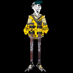 Signierte Rick Nielsen Mr. Dick Hamer Gitarre –Seltenes Sammlerstück