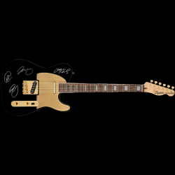 Signed Coldplay Guitar, Original Autographs, COA
