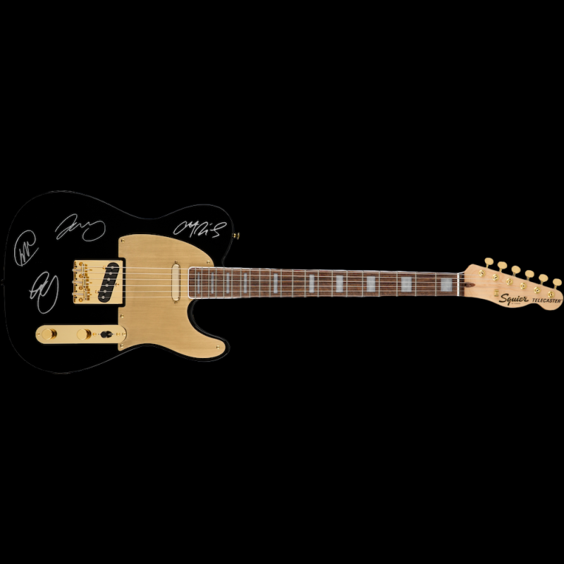 Signed Coldplay Guitar, Original Autographs, COA