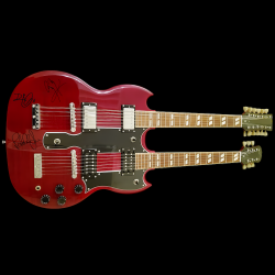 Echte signierte Led Zeppelin Gitarre – Einzigartiges Rock Memorabilia für Sammler
