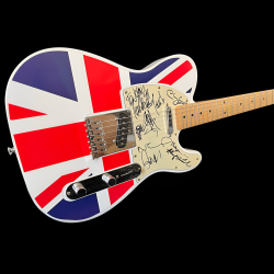 Signed Oasis Guitar from the Iconic Wembley Concert
