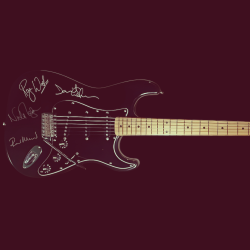 Pink Floyd Reunion Guitar Incl. Original Signatures – Rare Collectible