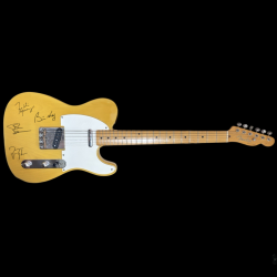 Ultra-Rare Collectible! Handsigned Vintage Guitar by Legends Queen!