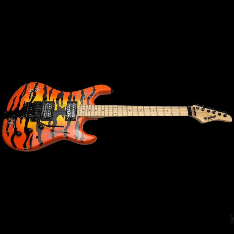 Signierte Steel Panther Gitarre – Sammlerstück für Fans