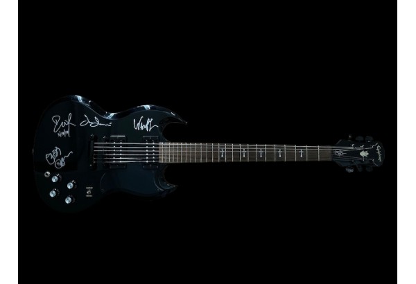 Black Sabbath Tony Iommi Signature Guitar signed