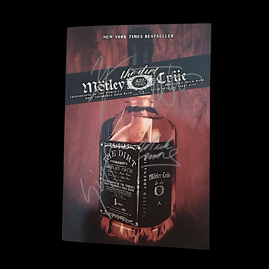 Signiertes Mötley Crüe-Buch – Rocklegende als Sammlerstück