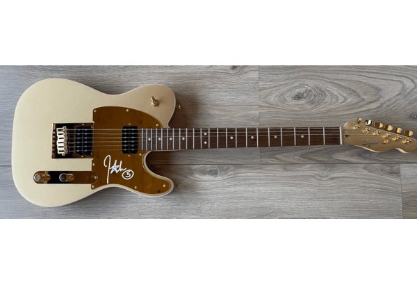 John 5 Signature Fender Squier Telecaster Frozen Gold signed